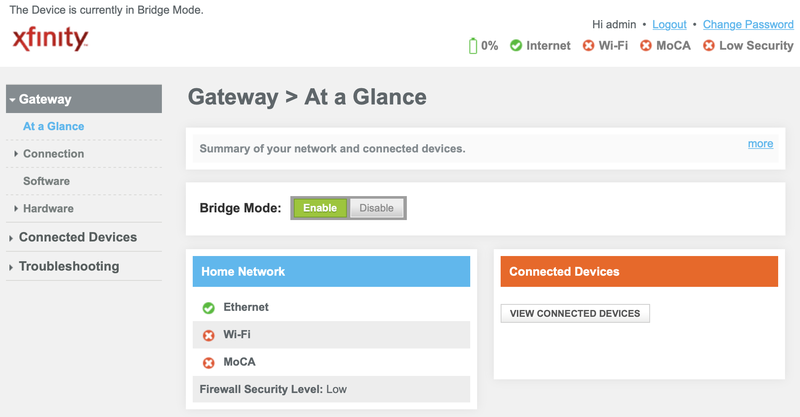 XFINITY XB7 Gateway at a Glance