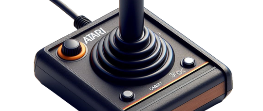 Bing Chat Dall-E3 Atari Joystick with a Red Button
