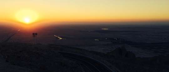 jebel hafeet sunset