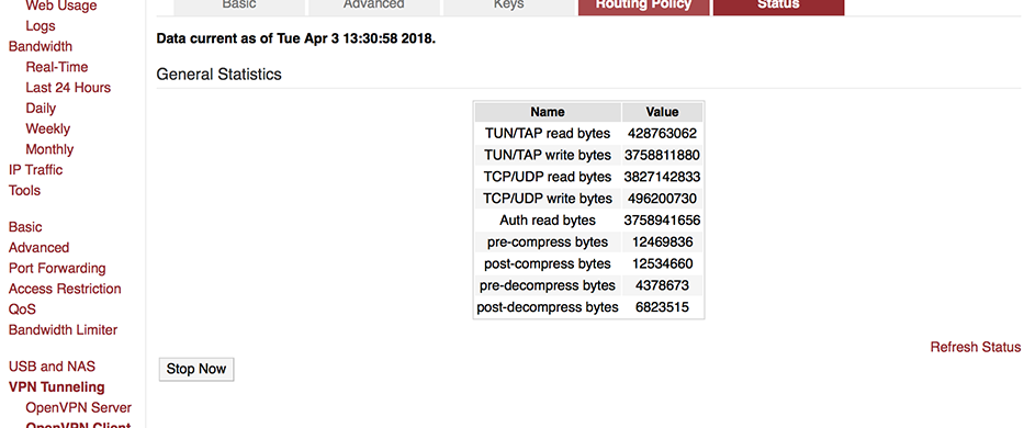 Tomato Shibby Router Firmware v140 VPN Tunneling